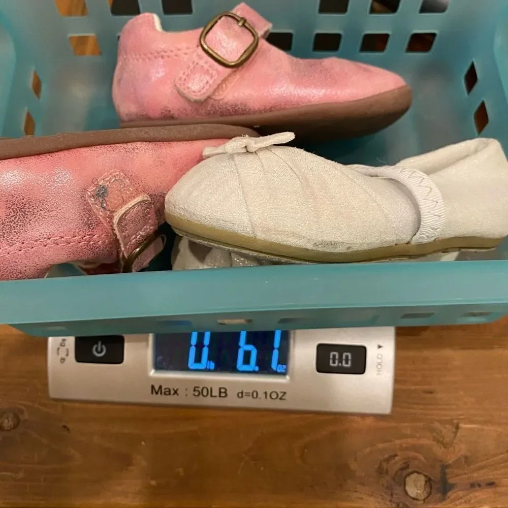 Carters + Genuine Kids Shoe Bundle Pink White Baby/Toddler  Size 3